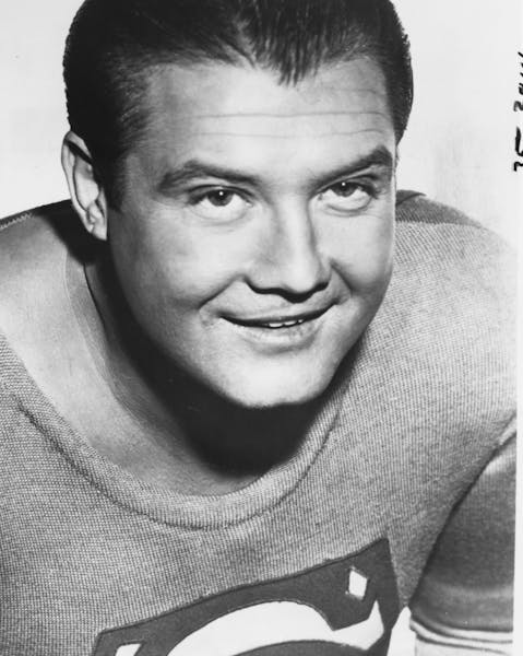 George Reeves starred as Superman in the 1950s movie and television series. File photo.