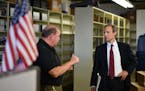 Minnesota Secretary of State Steve Simon toured the Ramsey County elections office with elections manager Joe Mansky. This is the last day of early vo
