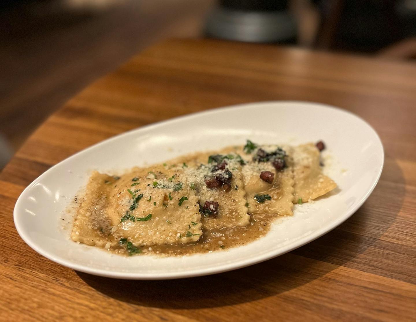 Sweet butternut squash fills housemade ravioli at Ciao Bella in Bloomington. Nicole Hvidsten, Star Tribune