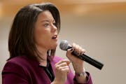 U.S. Rep. Angie Craig, a Democrat, held a town hall at Burnsville High Saturday, Jan. 26, 2019, in Burnsville, MN. Here, Craig responded to a question