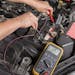 Measuring the voltage of a car battery