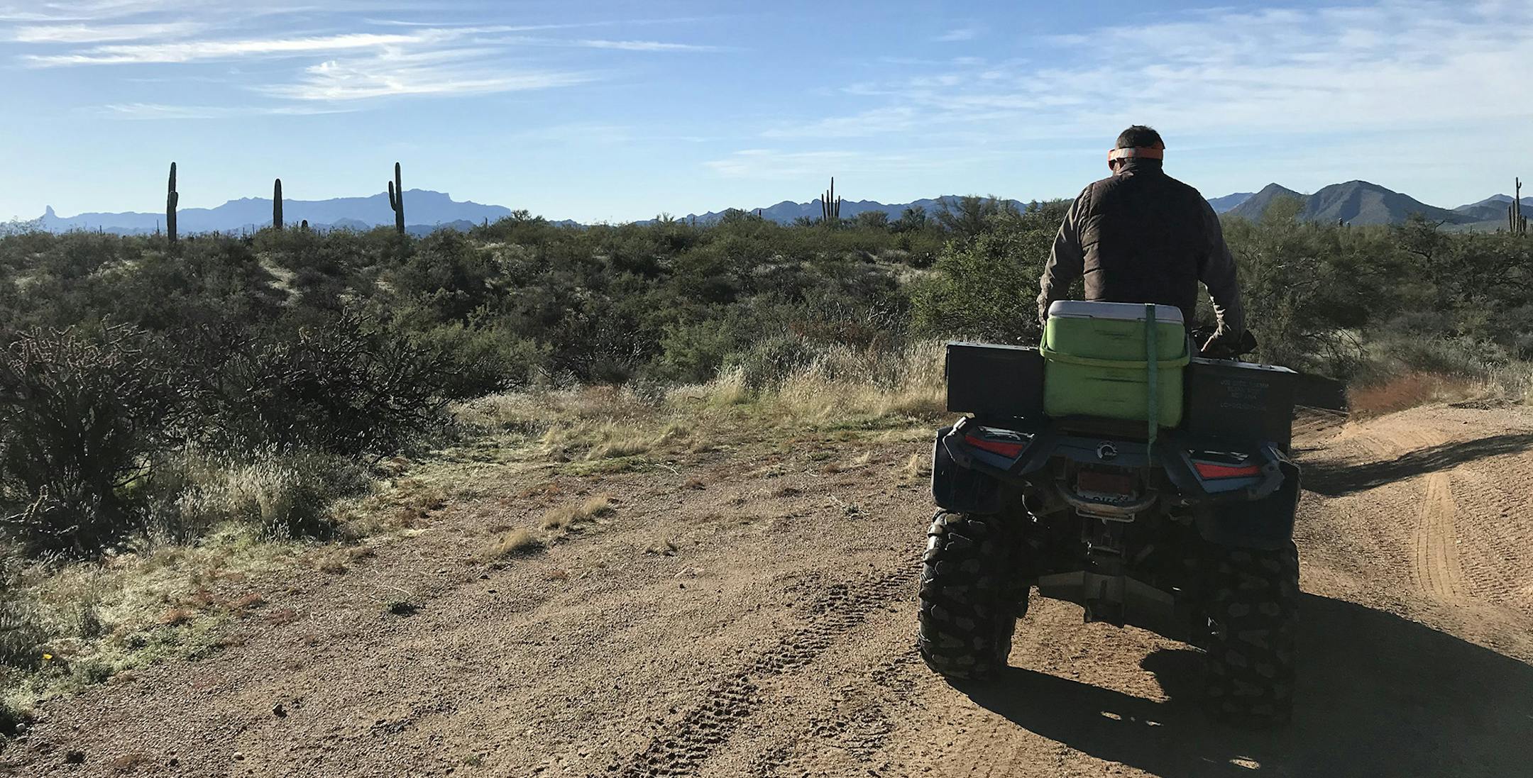 Chad Turner of Stellar Adventures takes both newbies and experienced riders on guided ATV tours of the Arizona desert. (Amy Bertrand/St. Louis Post-Dispatch/TNS)