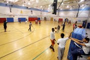 Teenagers attend open gym at Brooklyn Park's Zanewood Recreation Center in 2014. The city is seeking funding from the Legislature for several projects