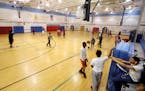 Teenagers attend open gym at Brooklyn Park's Zanewood Recreation Center in 2014. The city is seeking funding from the Legislature for several projects