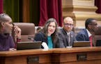City Council president Lisa Bender, center, and other council members speak about the 2040 Comprehensive Plan before voting. ] LEILA NAVIDI &#xa5; lei