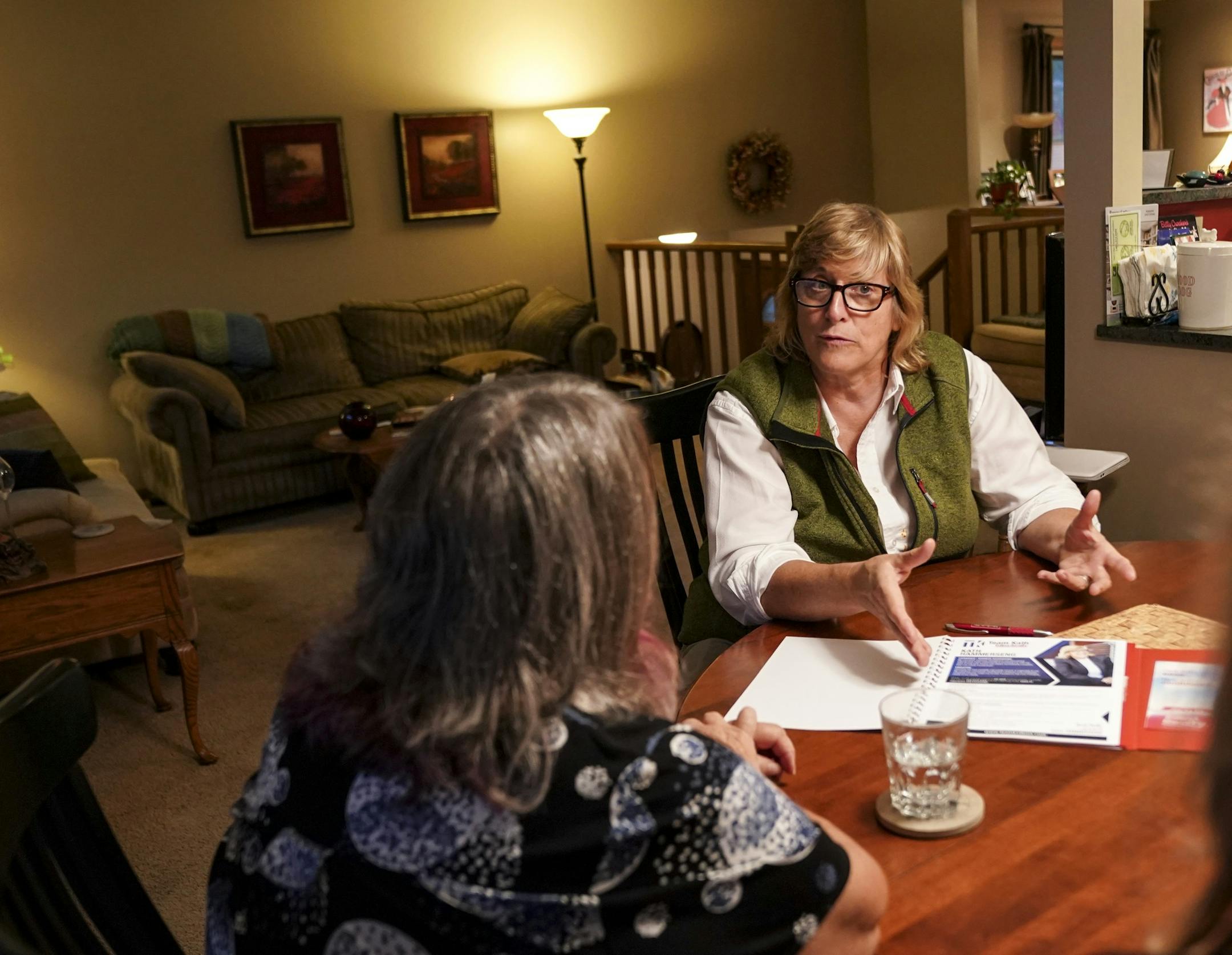 Edina Realty realtor Kath Hammerseng talked Christine Arnoldi, center, and her daughter, Andrea, through the process of listing Christine's house on the market Tuesday night during a listing appointment. ] AARON LAVINSKY • aaron.lavinsky@startribune.com House listings in the Twin Cities posted a healthy gain during August, giving buyers more options at a time when home sales typically slow. That's according to a monthly sales report from the Minneapolis Area Association of Realtors. We ph