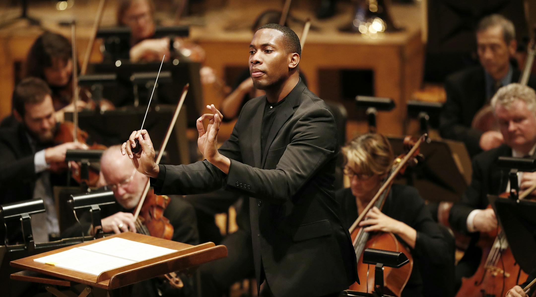 Roderick Cox profile, assistant conductor for MN Orchestra Wednesday October 26, 2016 in Minneapolis, MN. ] Jerry Holt / jerry. Holt@Startribune.com ORG XMIT: MIN1610261421431381