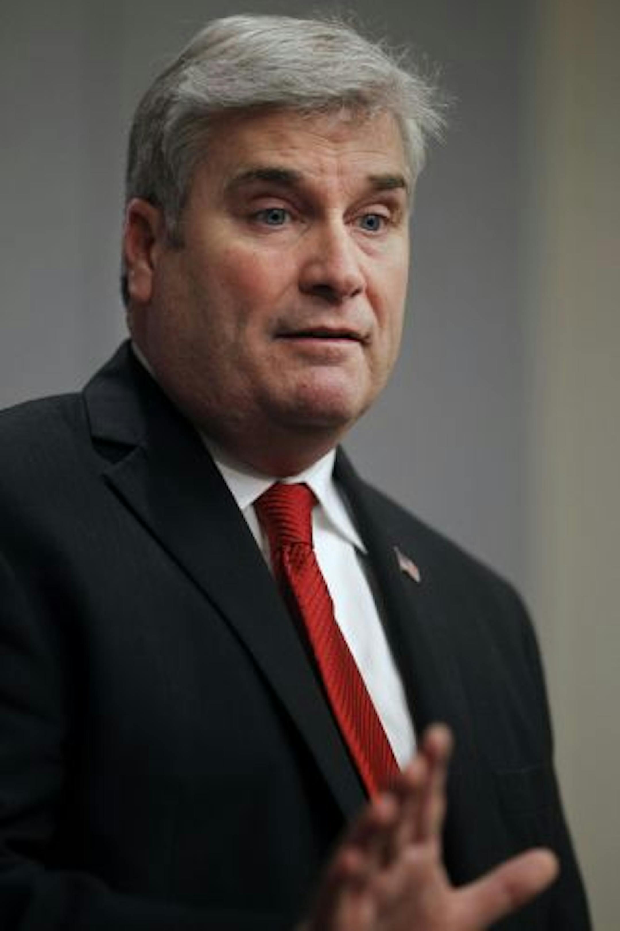 At the State Capitol, GOP gubernatorial candidate Tom Emmer addressed the media for the first time since election night.