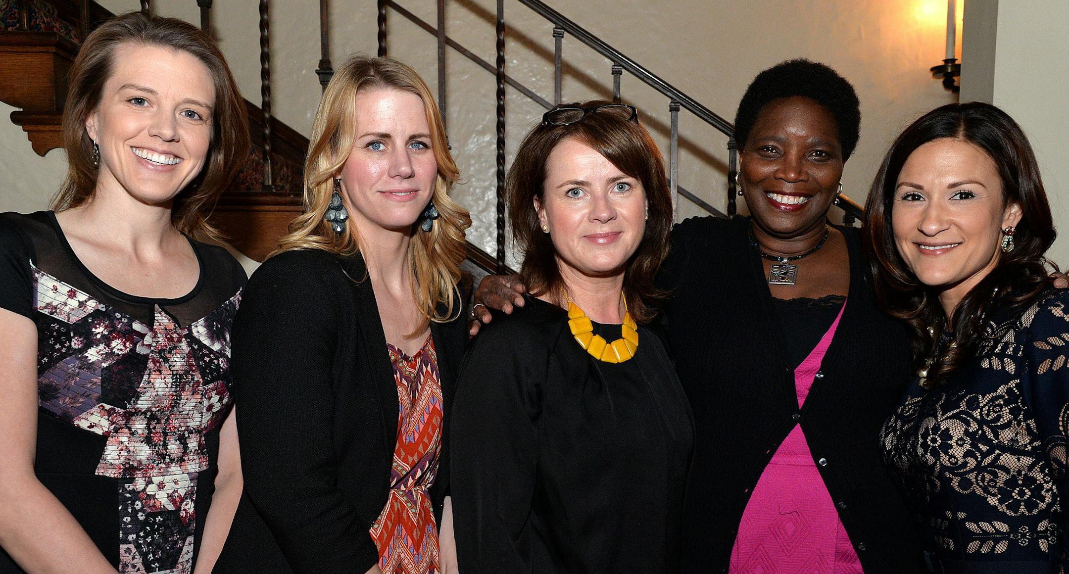 From left, Allison Olson, Lisa Lundholm, Nicola Dixon, Donna Svensen and Mary Jane Melendez. ] (SPECIAL TO THE STAR TRIBUNE/BRE McGEE) **Allison Olson (left), Lisa Lundholm (second from left), Nicola Dixon (center), Donna Svendsen (second from right), Mary Jane Melendez (right)