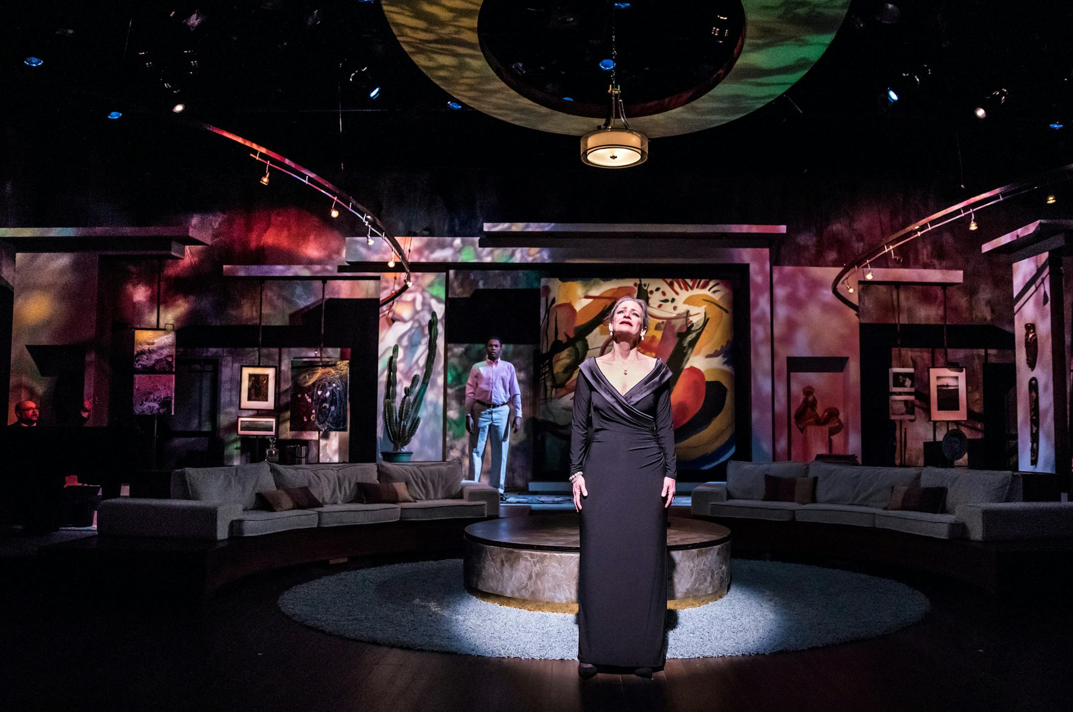 JuCoby Johnson and Sally Wingert in Theater Latt&#xe9; Da's "Six Degrees of Separation."