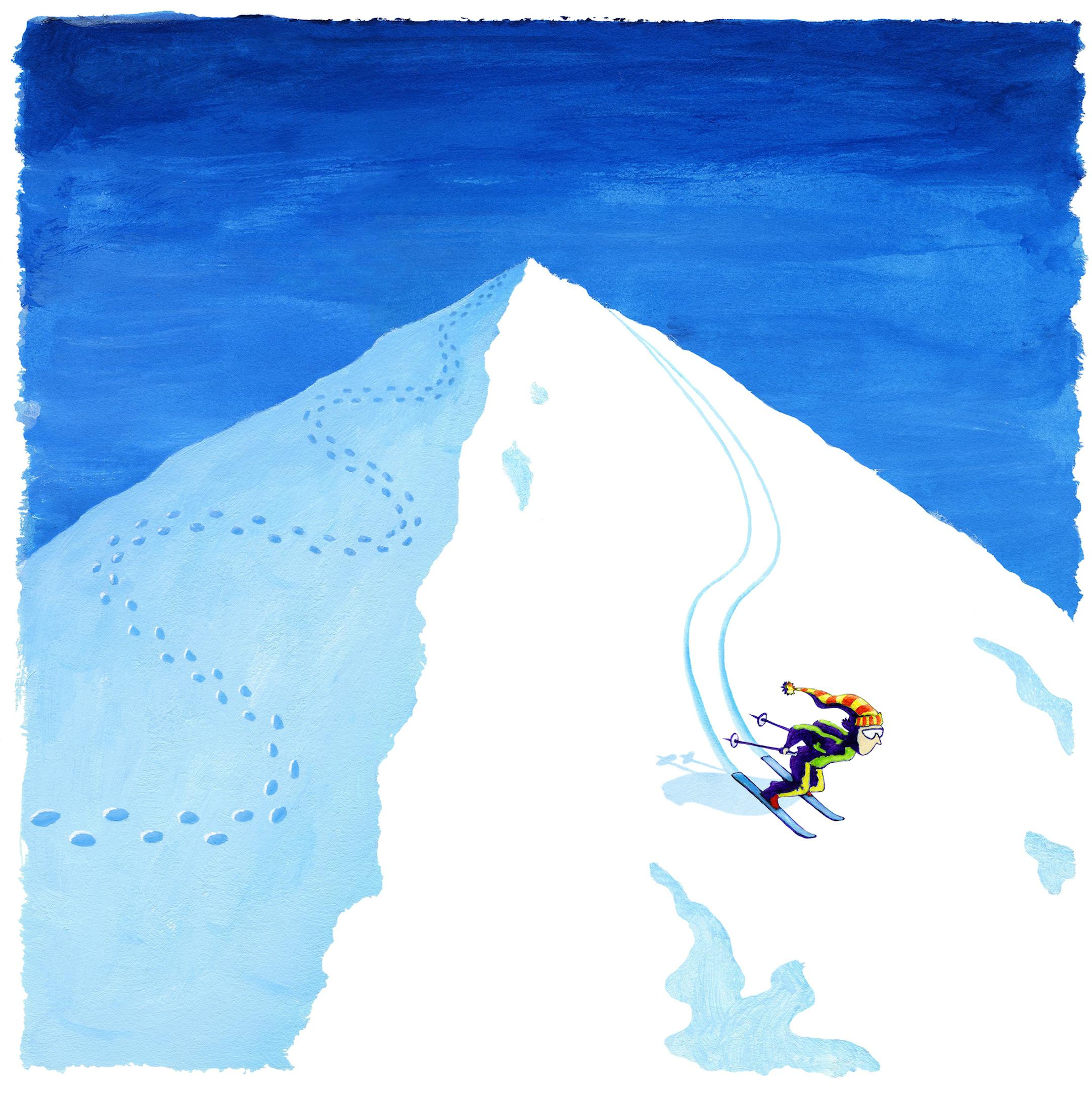 January, a time of new beginnings. An illustration that goes with a Kim Ode column on monthly reflections.