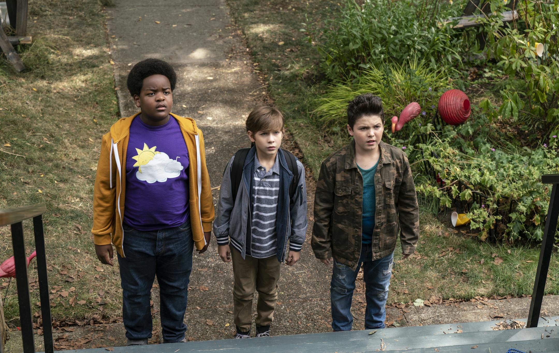 (from left) Lucas (Keith L. Williams), Max (Jacob Tremblay) and Thor (Brady Noon) in "Good Boys," written by Lee Eisenberg and Gene Stupnitsky and directed by Stupnitsky.
