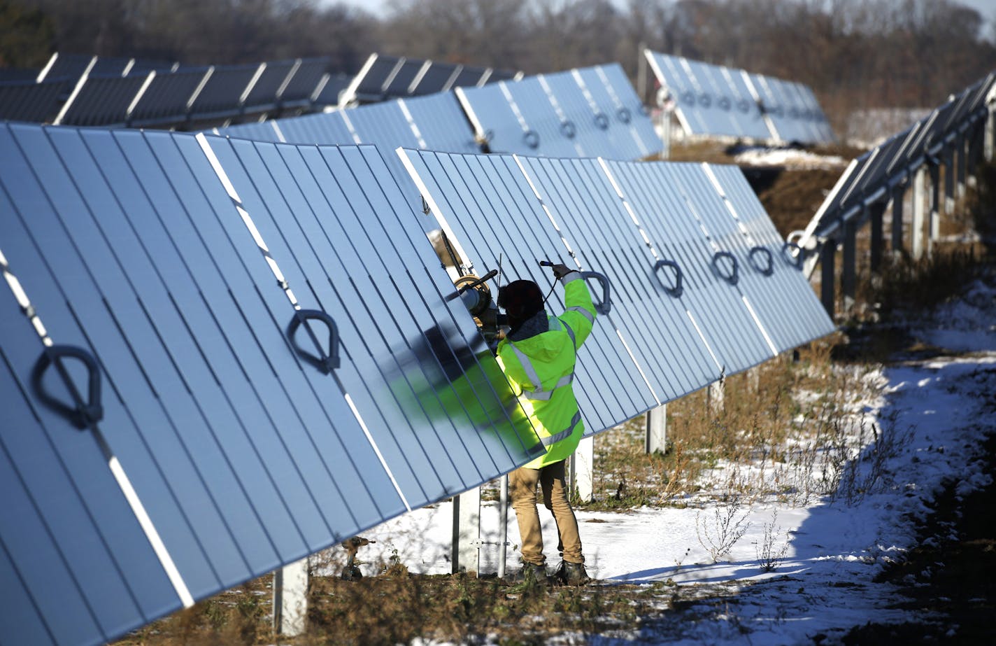 Finishing touches were made last week on Excel&#x2019;s North Star project near North Branch, which will generate enough electricity to power 20,000 homes.