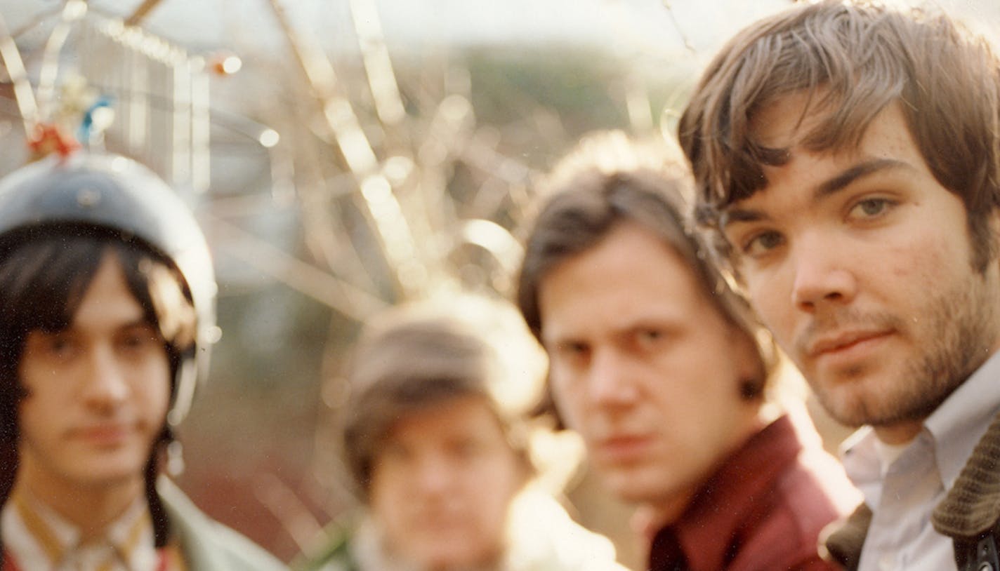 Press photo of Neutral Milk Hotel, circa 1998. Taken by Will Westbrook.