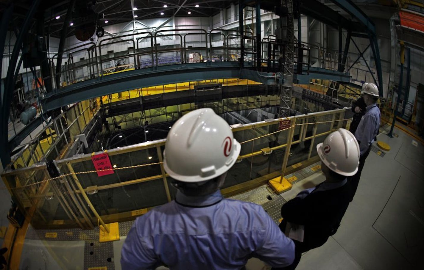 Xcel said Monday the Monticello nuclear plant is back operating at full capacity after a refurbishment. File photo of the deep pool that holds spent fuel rods at the reactor.