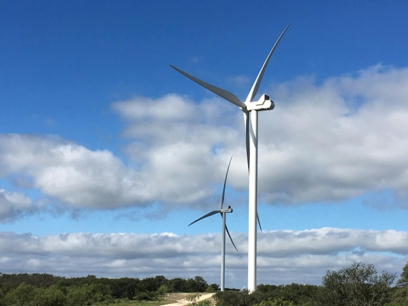 Cactus Flats wind farm in Central Texas (photo courtesy of General Mills)