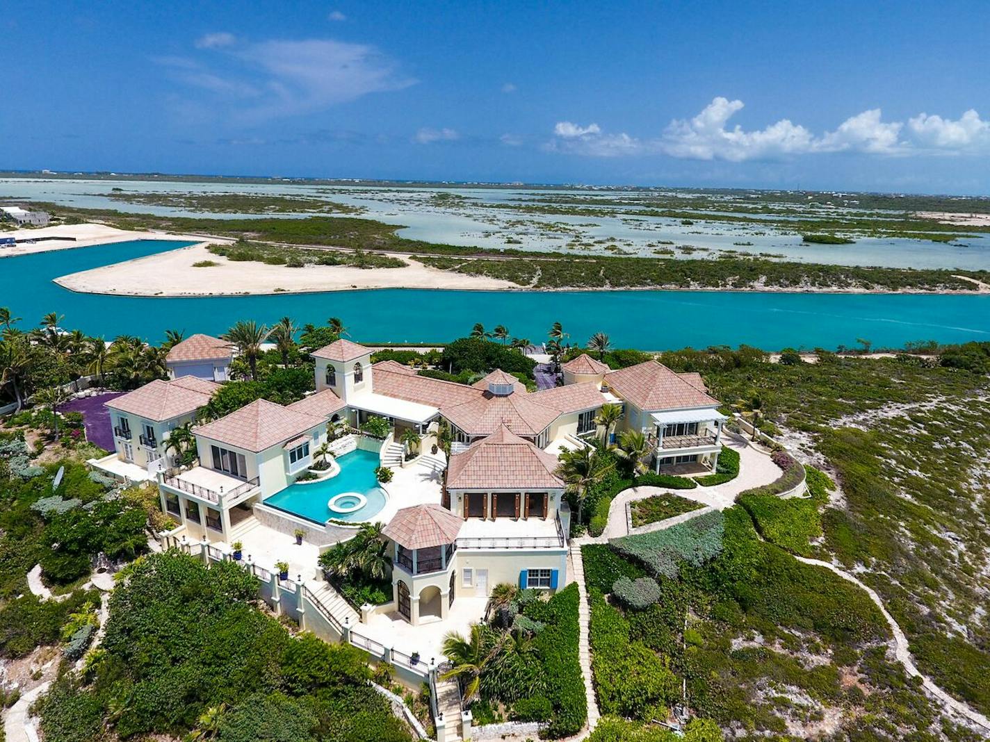 Prince's sprawling villa comes with a 5.74-acre property in the Turks and Caicos Islands, which are located east of Cuba in the Atlantic Ocean.