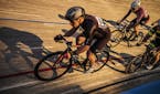 Bike racers circled the National Sports Center velodrome in Blaine in August 2019. Studies have shown that endurance exercise reshapes the heart, but 