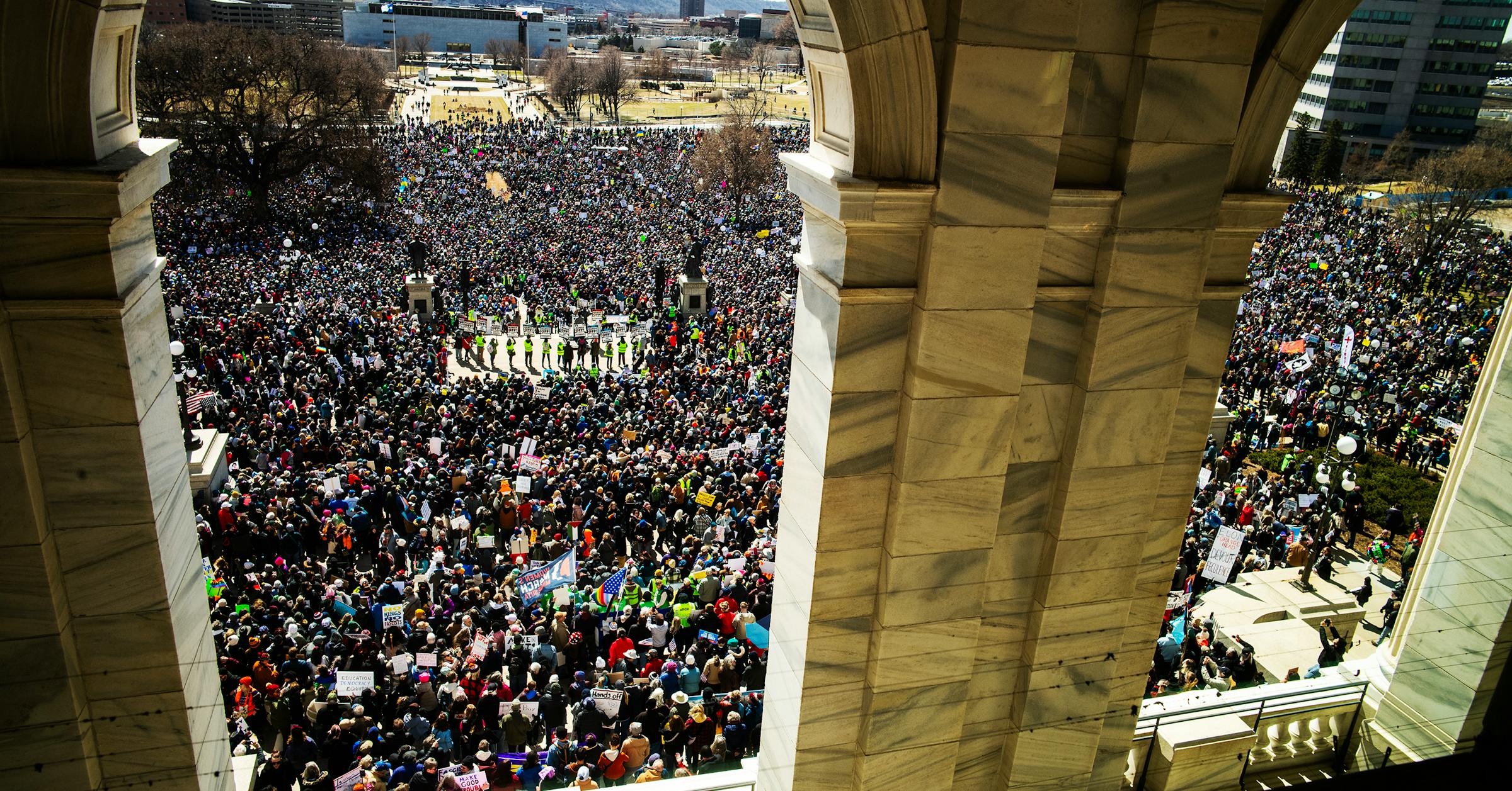 'Hands Off!' protests draw thousands to cities across Minnesota