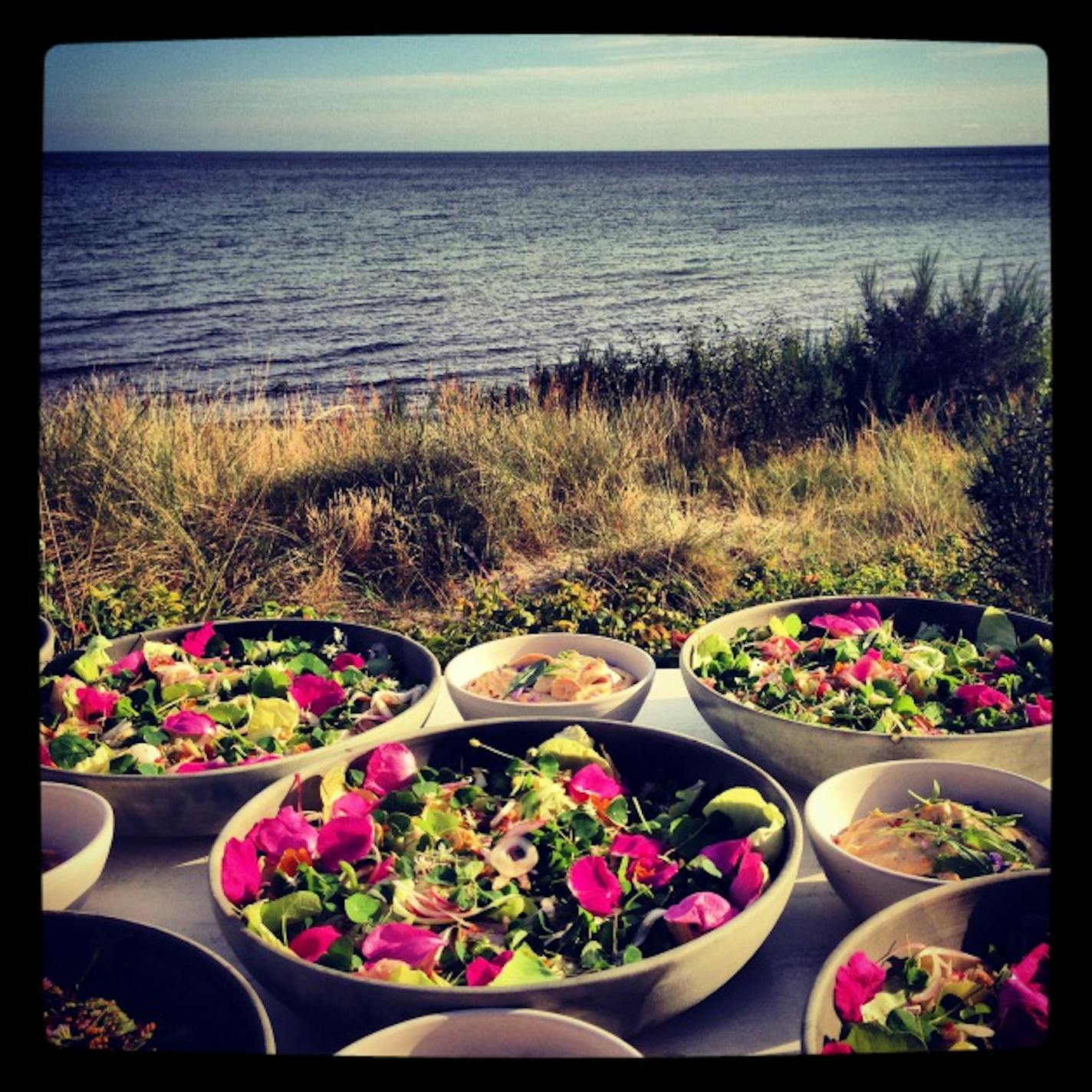 Dinner on the Danish island. Photo by The Perennial Plate.