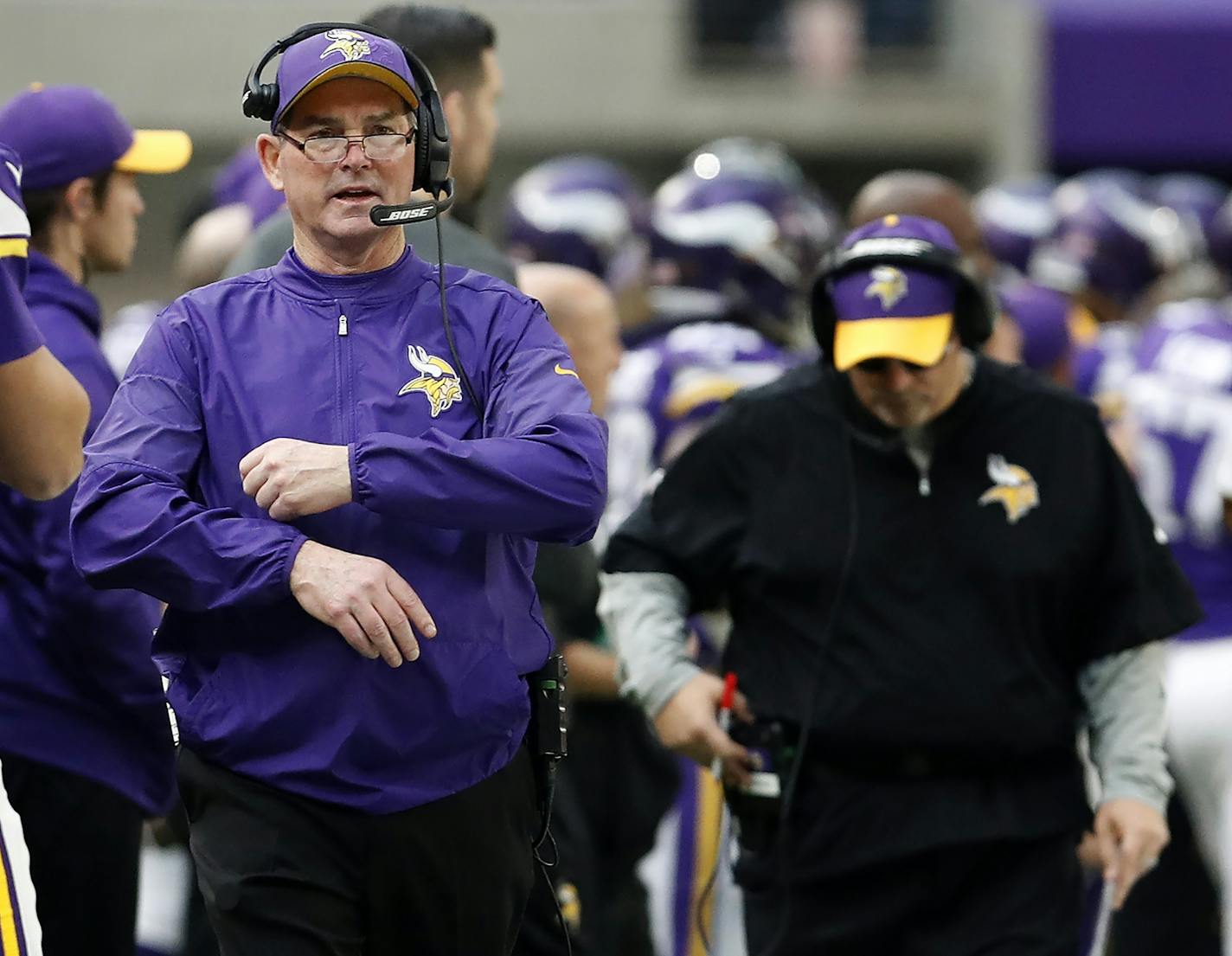 Minnesota Vikings head coach Mike Zimmer.