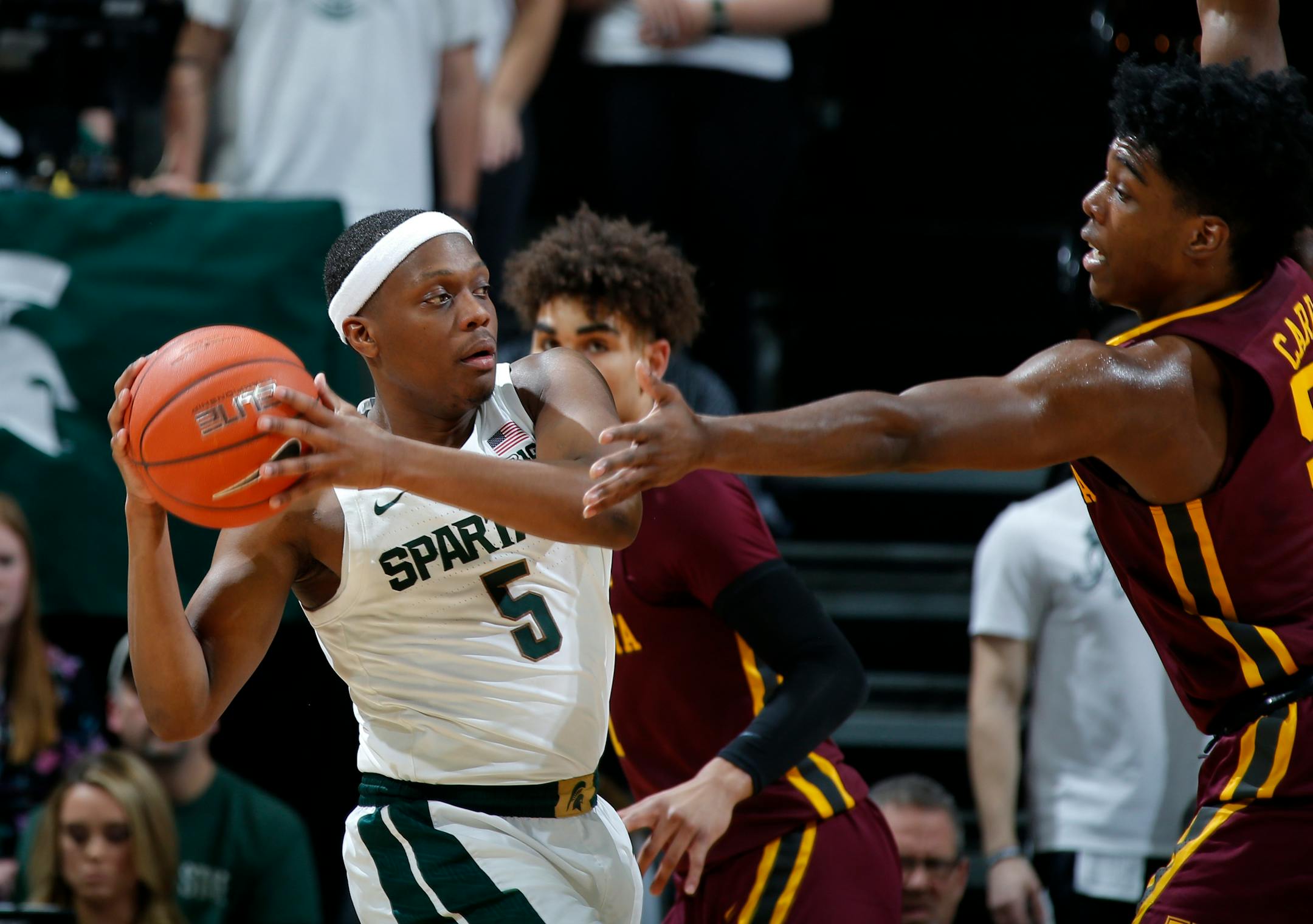 Michigan State, home of senior guard Cassius Winston, is the Big Ten team ranked nearest the top by the NCAA's new NET ranking.