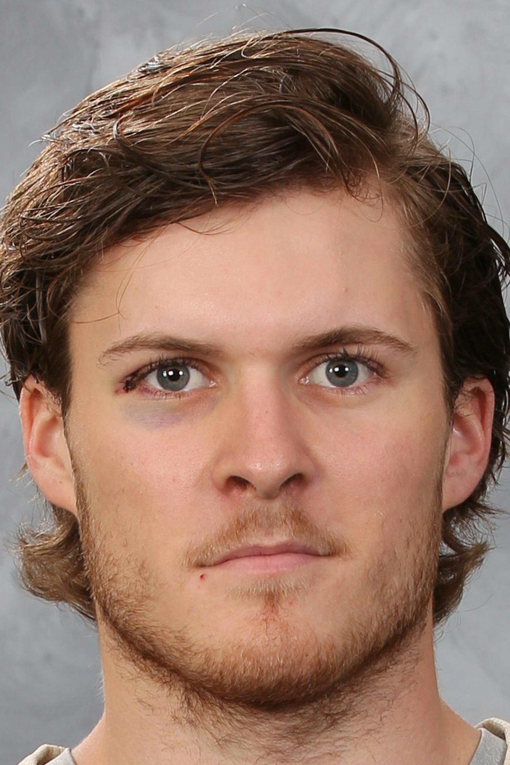 ST. PAUL, MN - SEPTEMBER 17: Christoph Bertschy #47 of the Minnesota Wild poses for his official headshot for the 2015-2016 season on September 17, 2015 at the Xcel Energy Center in St. Paul, Minnesota. (Andy King/NHLI via Getty Images) *** Local Caption *** Christoph Bertschy ORG XMIT: 570172171