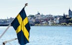 The Swedish flag in Stockholm, Sweden, on 28, 2017. MUST CREDIT: Bloomberg photo by Mikael Sjoberg.