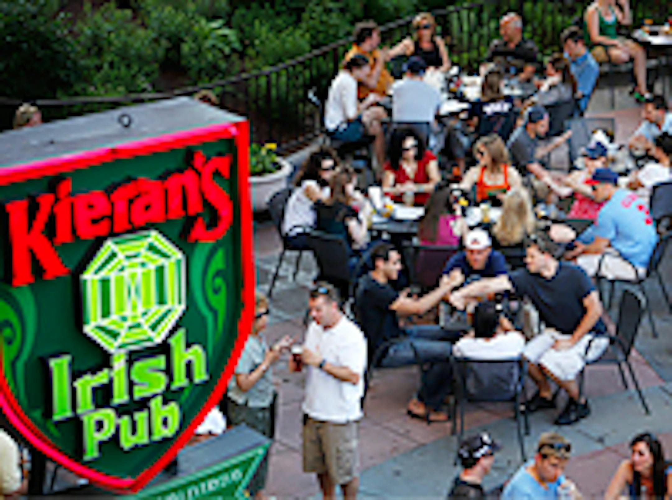 The nicest street-level patio on 1st Avenue reopened this year as Kieran's Irish Pub replaced the old Bellanotte.