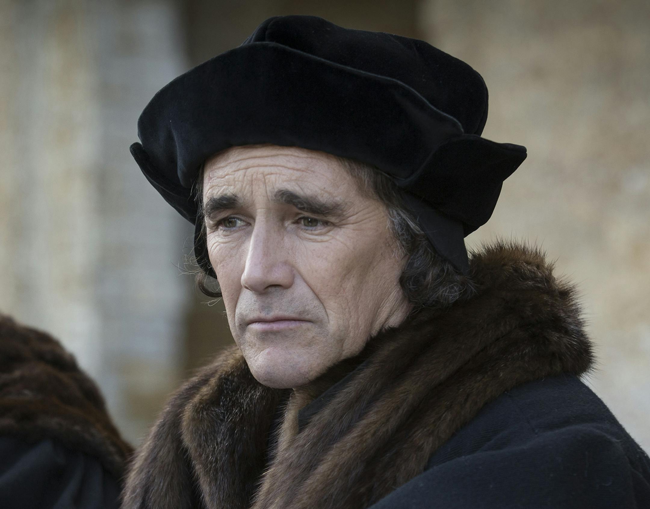 Ed Miller/Playground & Company Pictures for Masterpiece/BBC Mark Rylance as Thomas Cromwell in "Wolf Hall."