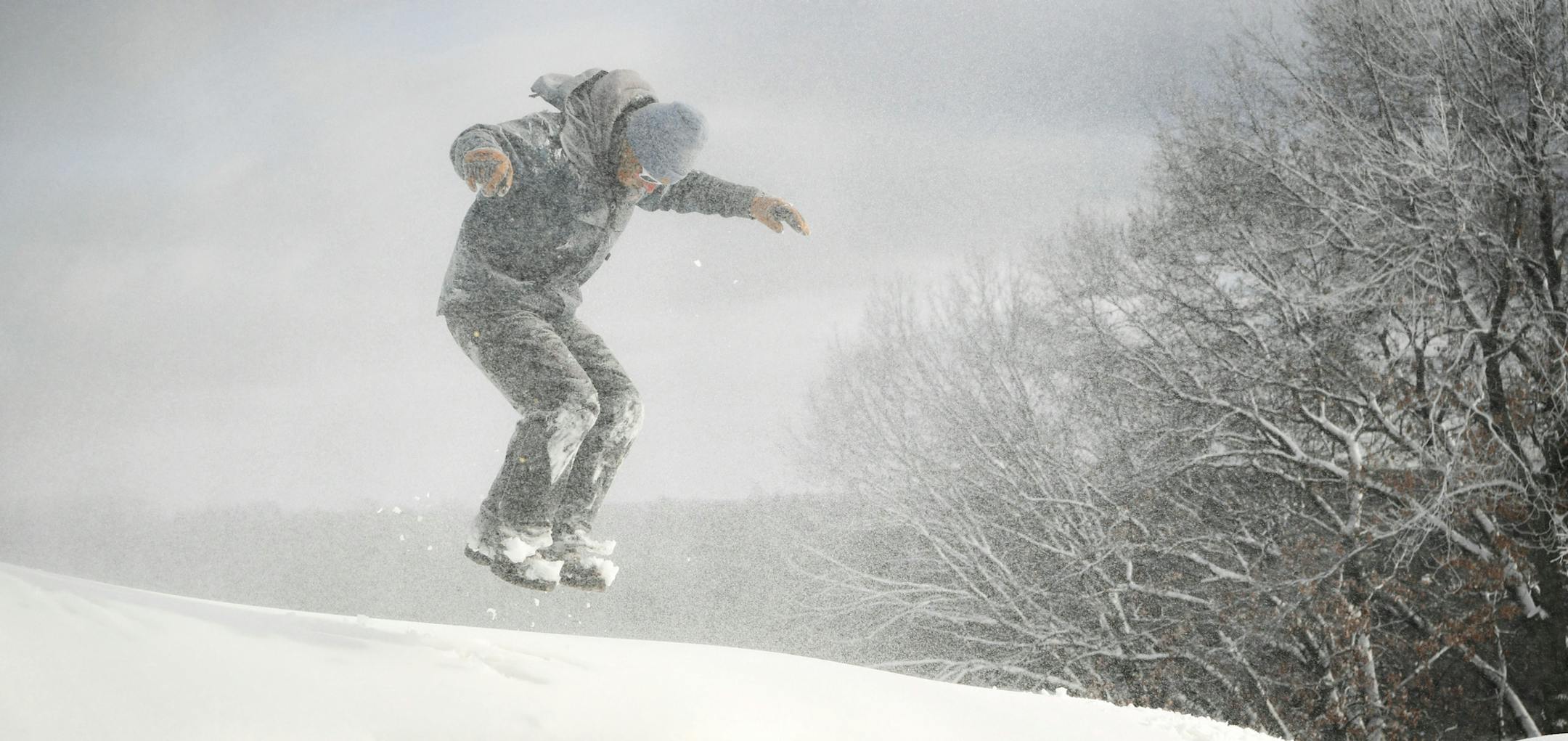 Hyland Hills snowmaker Jack Bees checked the snow at the top of a ski run Friday in Bloomington.