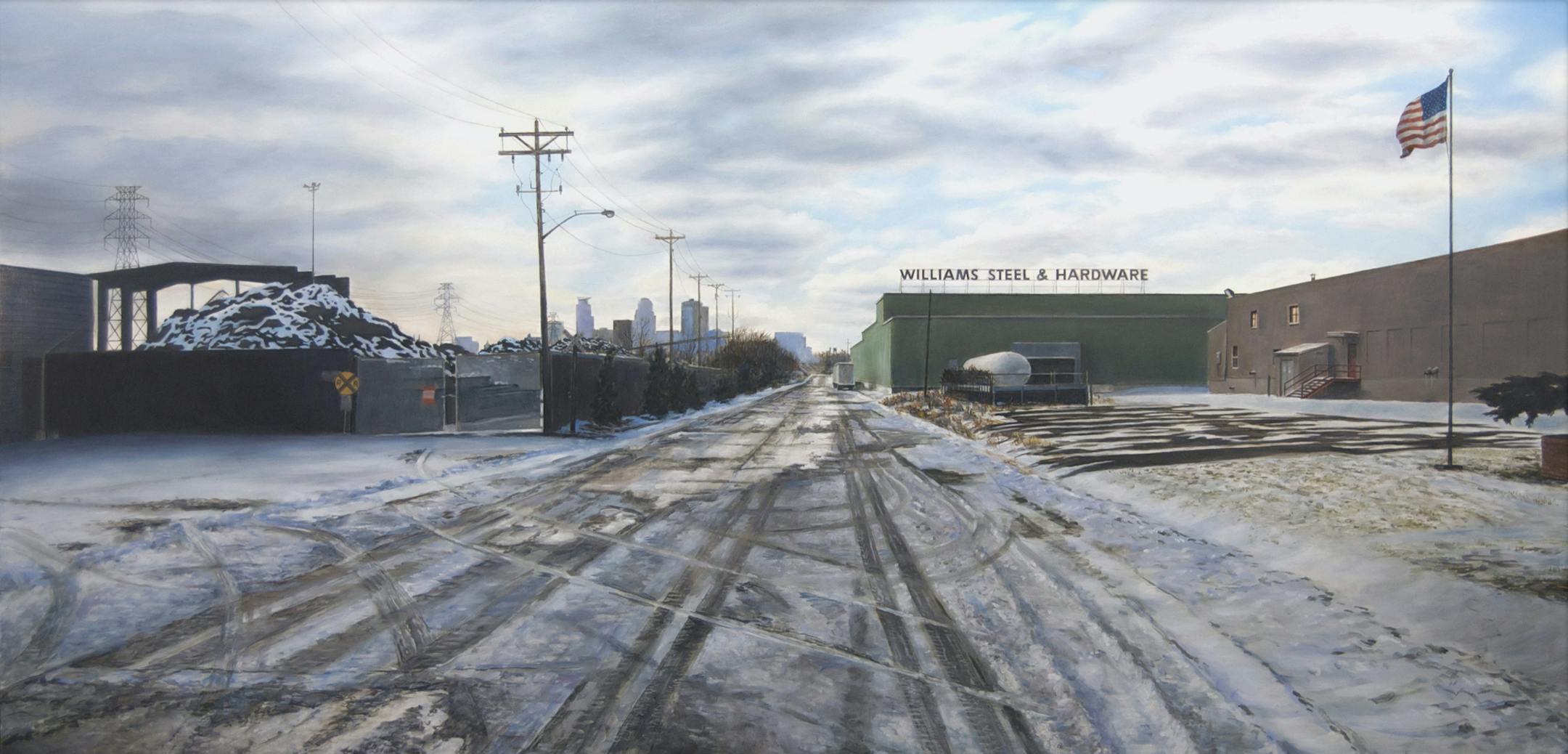 "North Pacific Street, Minneapolis, Winter, 2014" by Michael Banning
