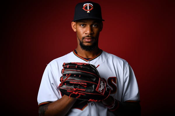 Twins outfielder Byron Buxton. ] AARON LAVINSKY � aaron.lavinsky@startribune.com Minnesota Twins players took part in Spring Training on Wednesday, 