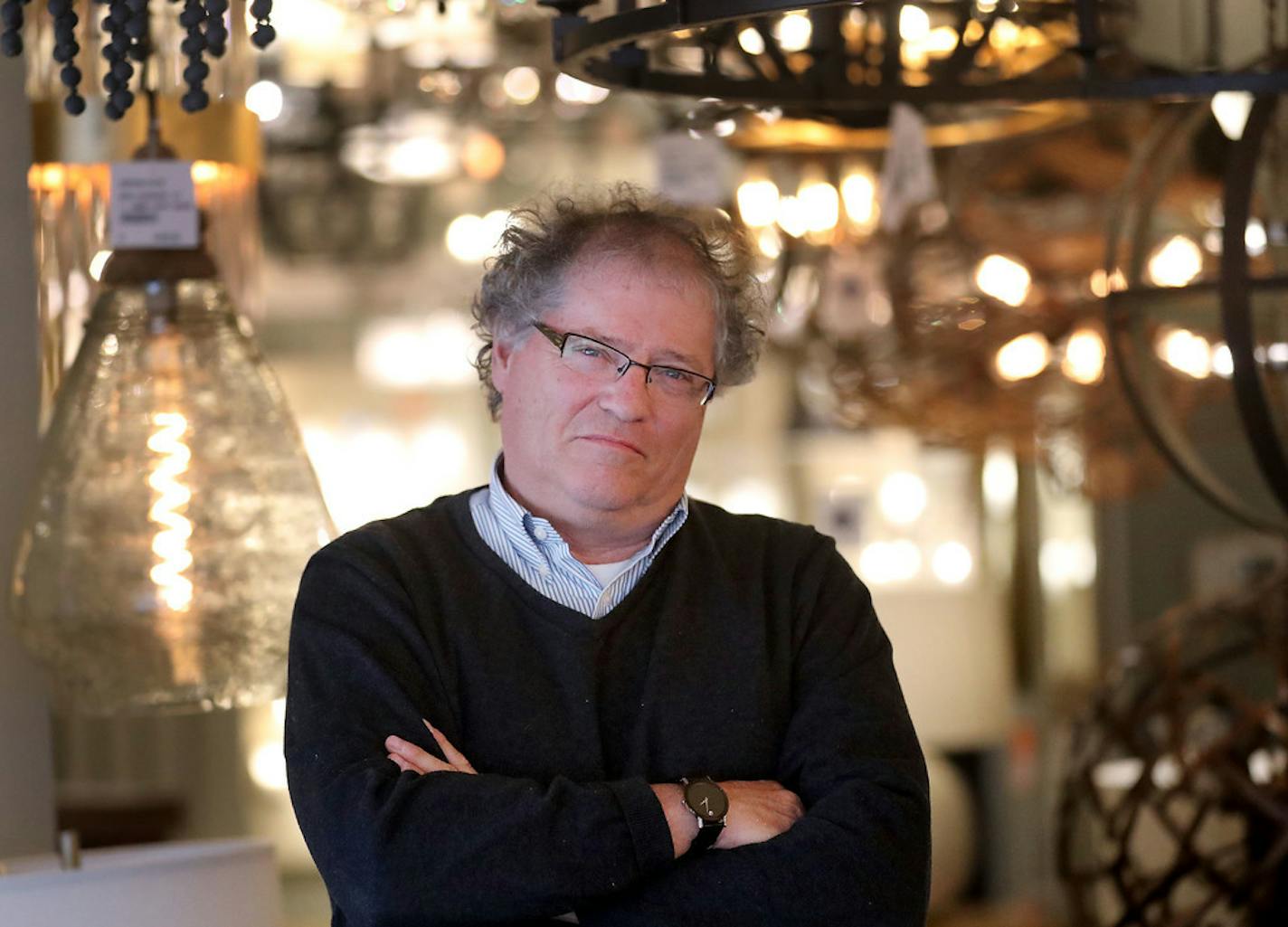 Michael Minsberg's family business, Creative Lighting, is hurt by tariffs on products from China. "If relief is on the horizon, it has not gotten to us."