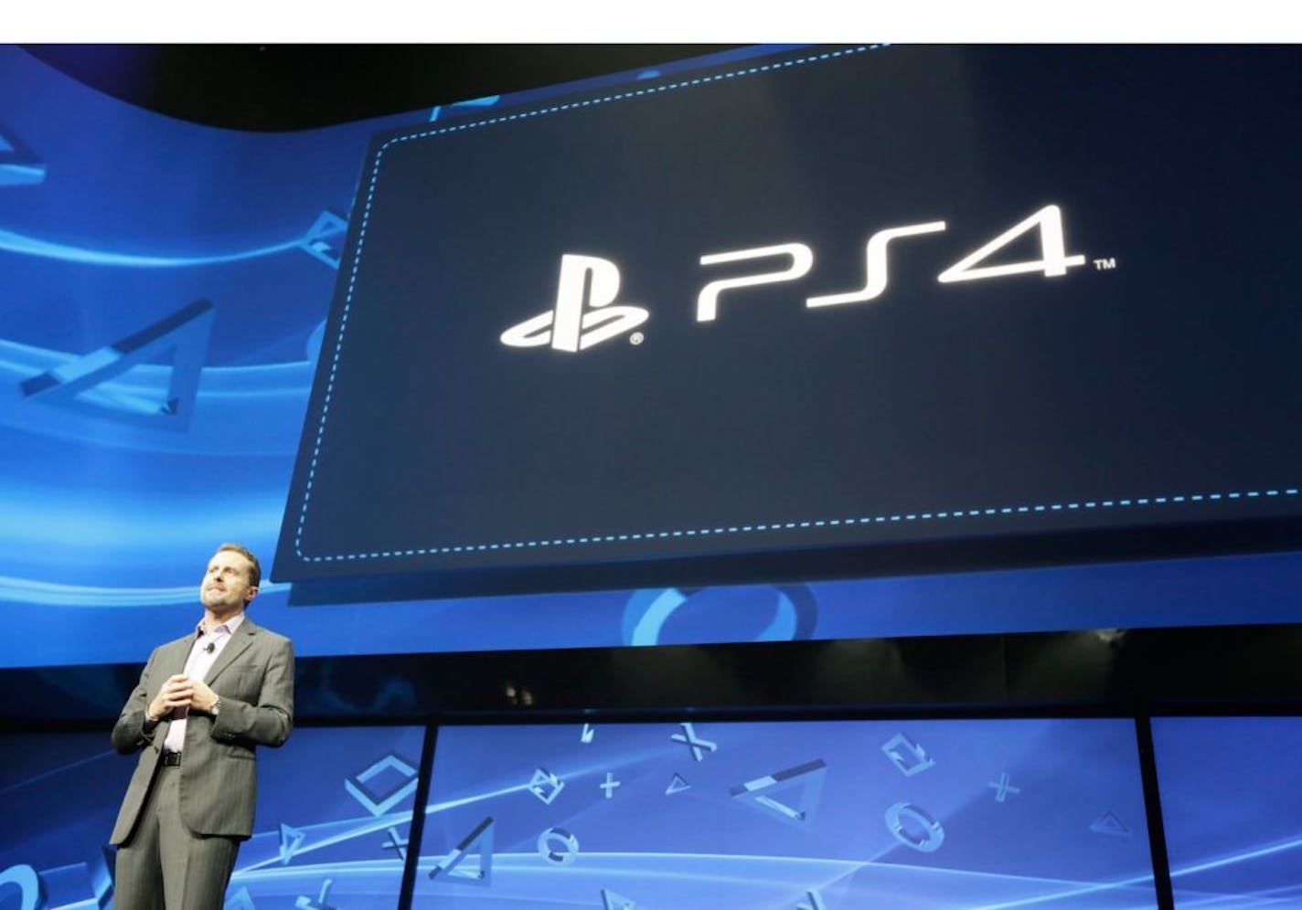 Andrew House, President and Group CEO, Sony Computer Entertainment, introduces PlayStation 4 for the first time.