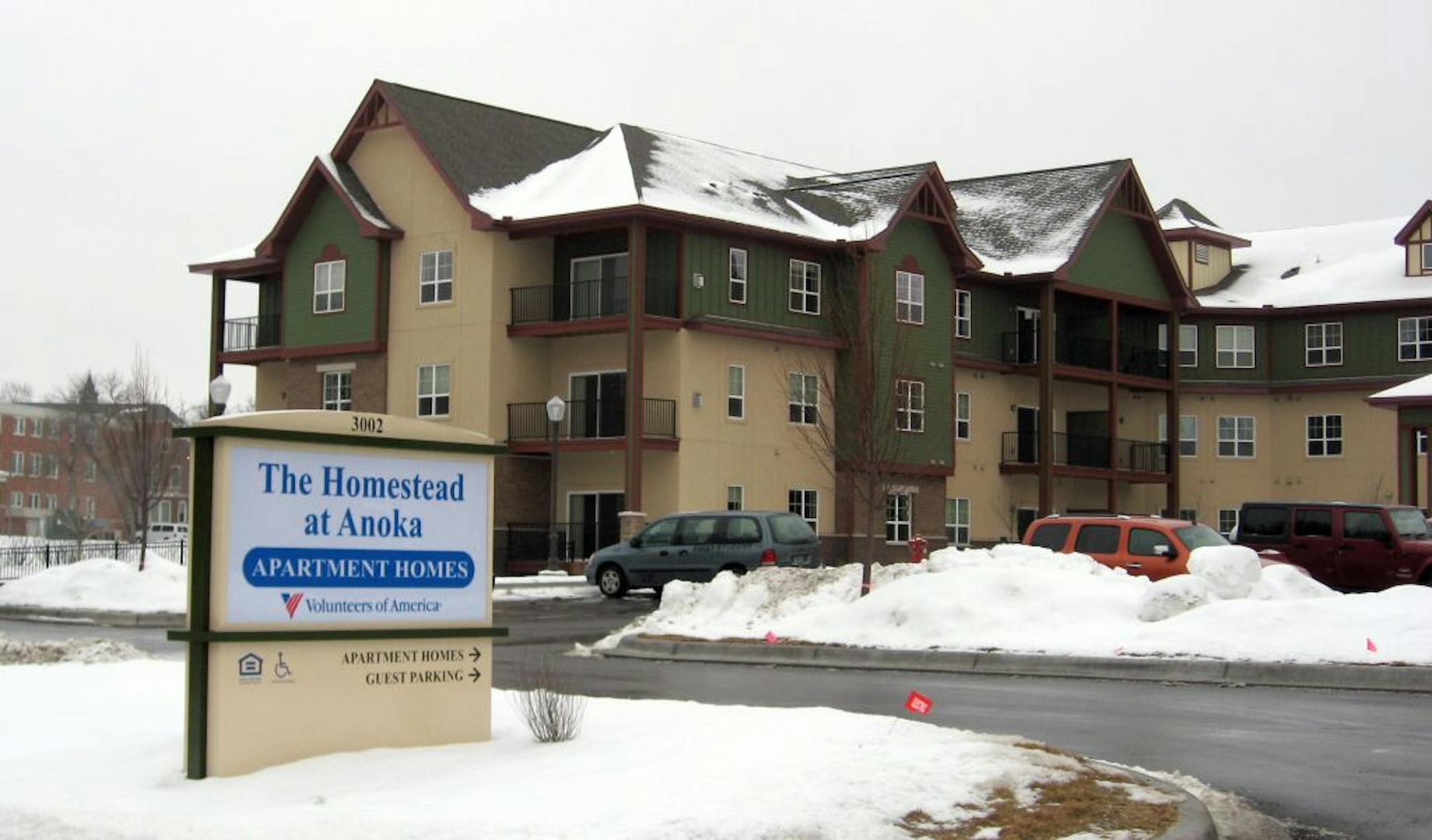 sosenior022113 The continuum of care complex is run by Volunteers of America, which plans to open another wing for seniors needing continuous skilled nursing care by the end of February. The city helped arrange the 221-unit complex site, which sits at Grant Street and Fourth Avenue, a block north of the Northstar commuter rail station.