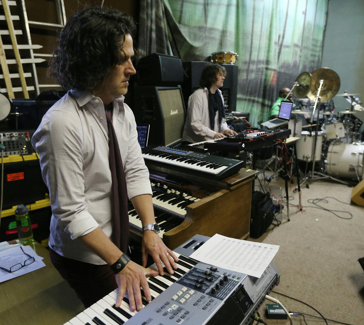 Tommy Barbarella played the Hammond organ, as members of The New Power Generation Band rehearsed for and upcoming Prince tribute concert at the Parkway Theater May 31, 2016 in Minneapolis, MN.] Jerry Holt