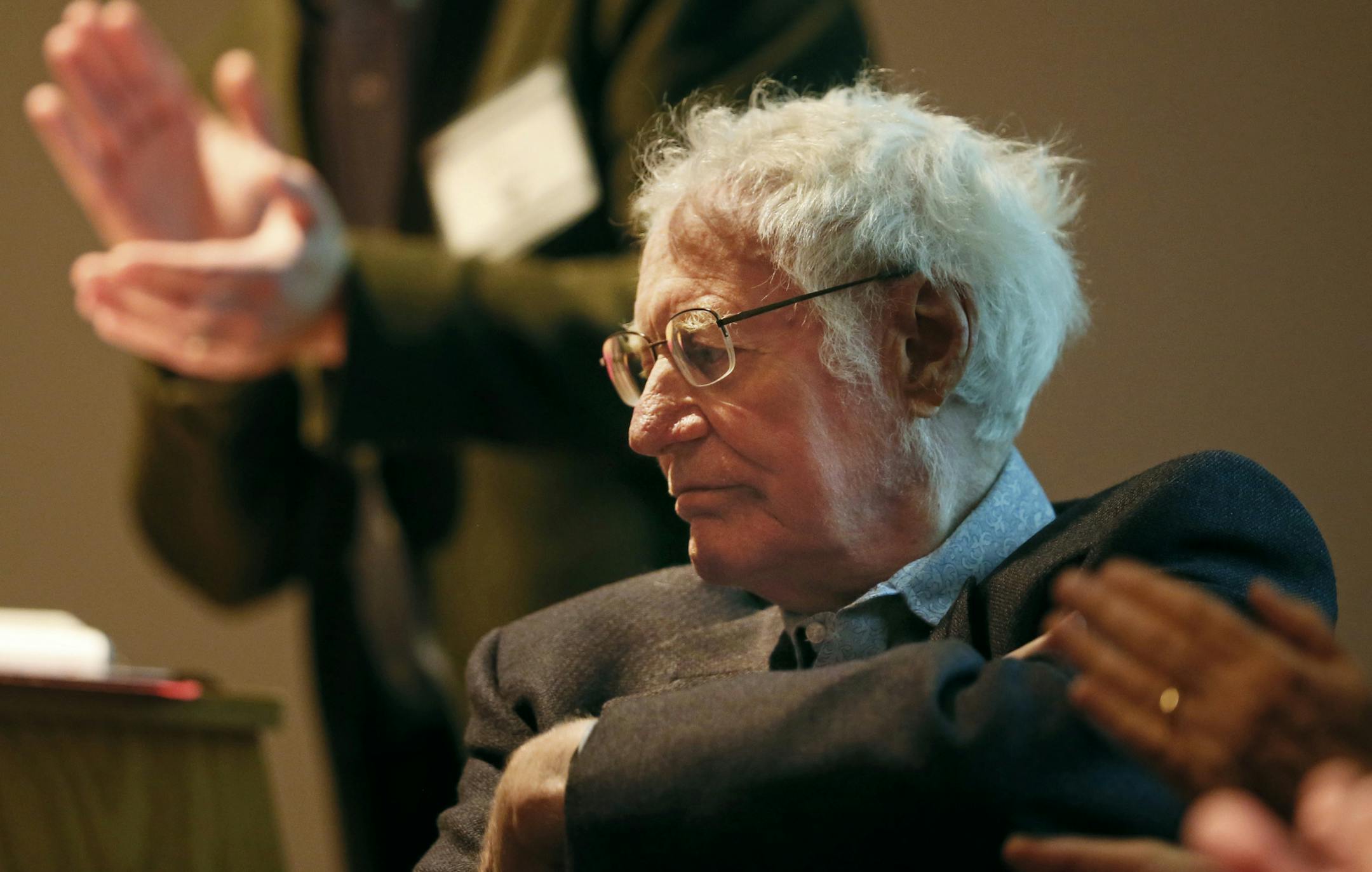 Robert Bly launched his latest book "Airmail" at the American Swedish Institute Tuesday April, 02 2013 in Minneapolis, MN. The book is a collection of letters between Bly and Swedish poet Tomas Transtromer. ] JERRY HOLT ‚Ä¢ jerry.holt@startribune.com