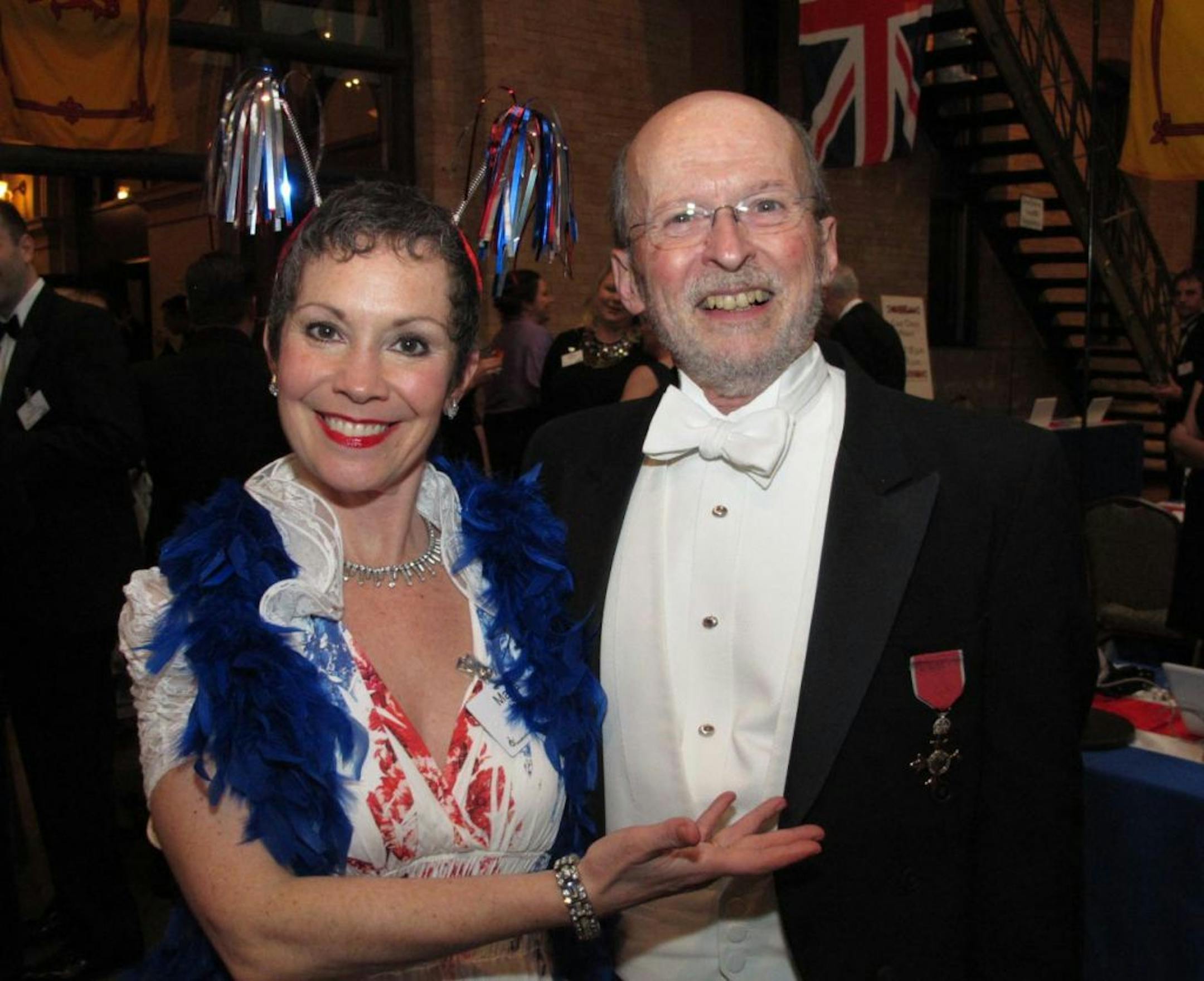Sara Glassman, sglassman@startribune.com
The 2012 VocalEssence Gala celebrated the United Kingdom at its Brit Bash at the Depot in Minneapolis. Maria Jette, soprano and Philip Brunelle, founder and artistic director of VocalEssence.