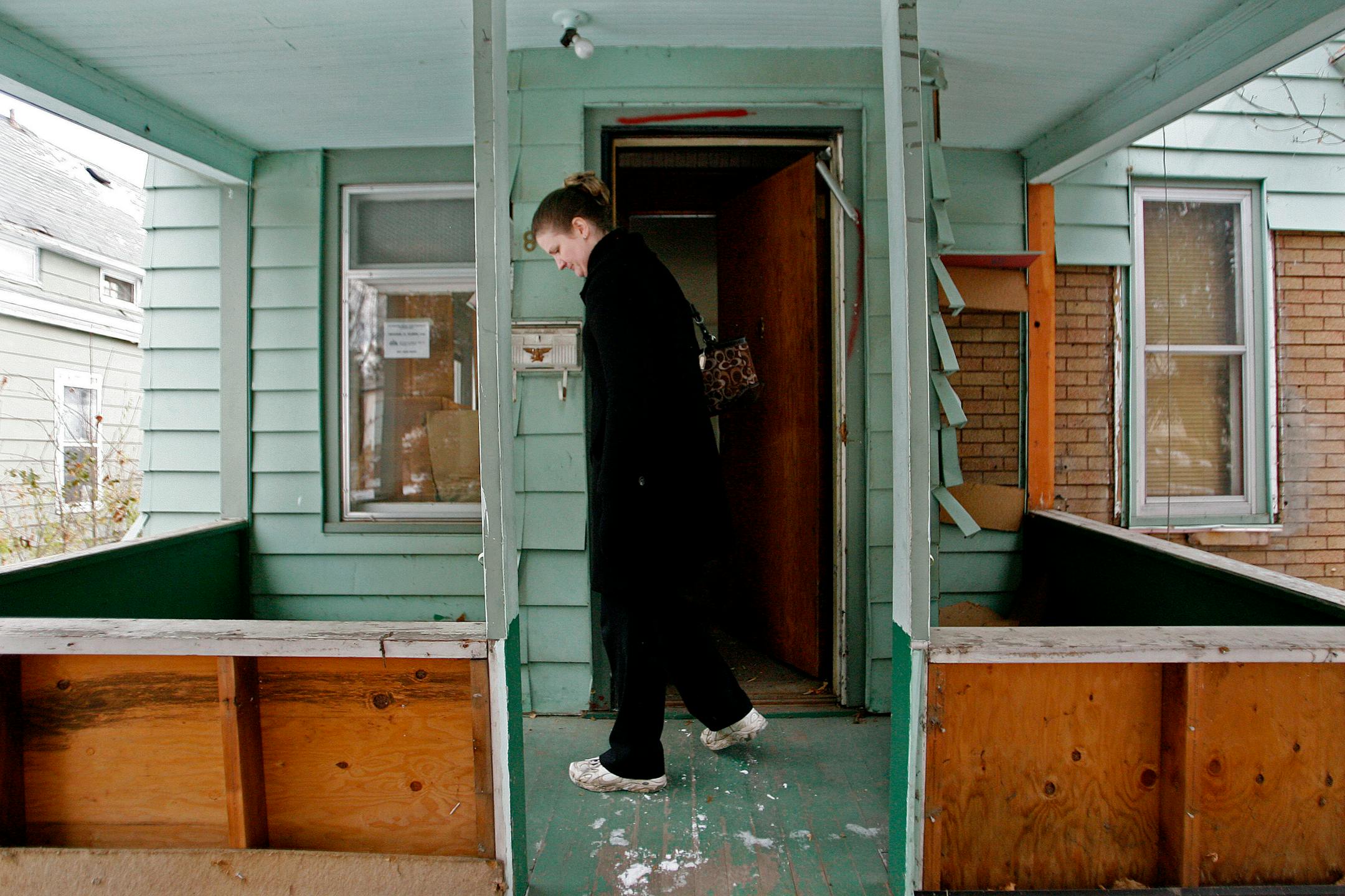 Stephanie Gruver has been inside more empty North Side houses than a copper stripper. It's her job to sort the keepers from the teardowns, to figure out out how much a rehab might cost, and which developer is right for the job. She's scrutinized 29 homes in little more than a year on behalf of Greater Metropolitan Housing Corporation, which has emerged as the city's right-hand nonprofit for dealing with its backlog of hundreds of foreclosed homes. She'll be looking at hundreds more in the coming