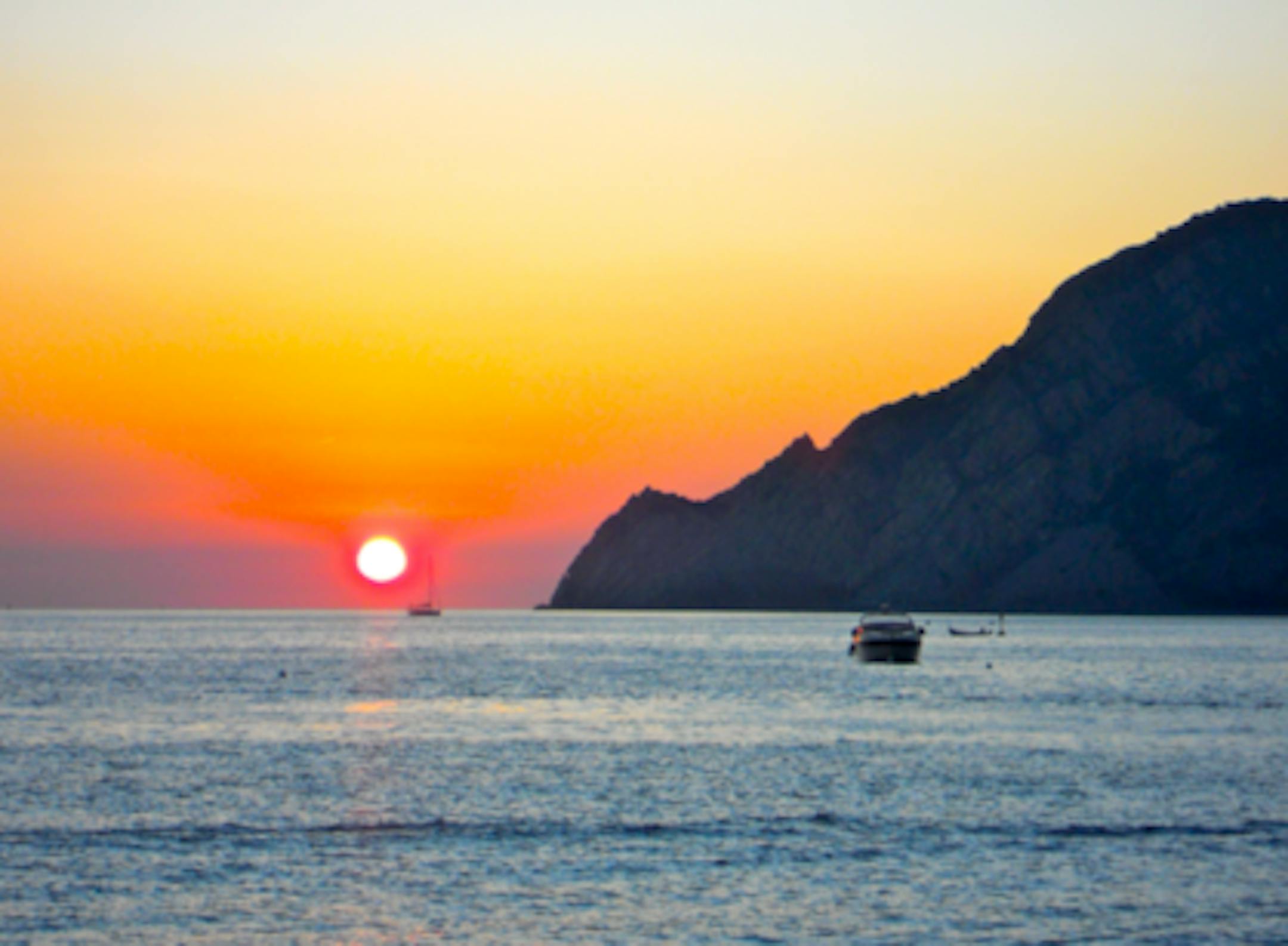 Cinque Terre sunsets like this make braving all questionable bathrooms worth it.