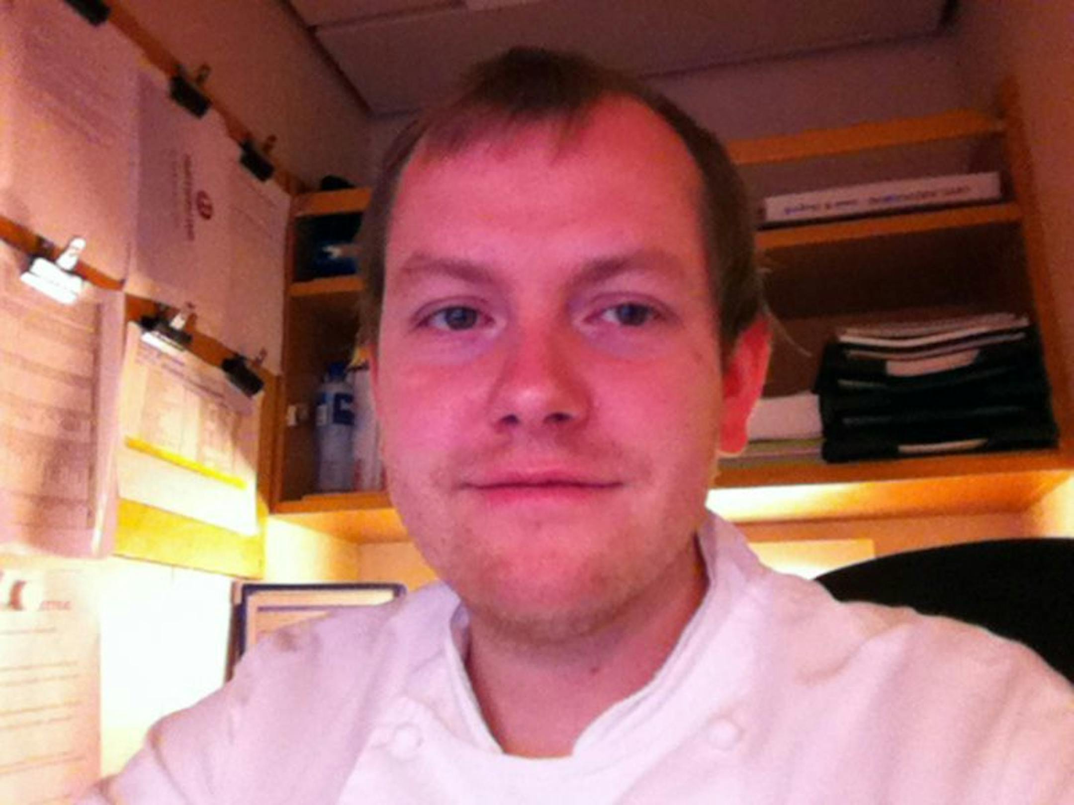 Chef Andreas Berg cooks aboard the MS Nordlys, a Norwegian cruiseliner.