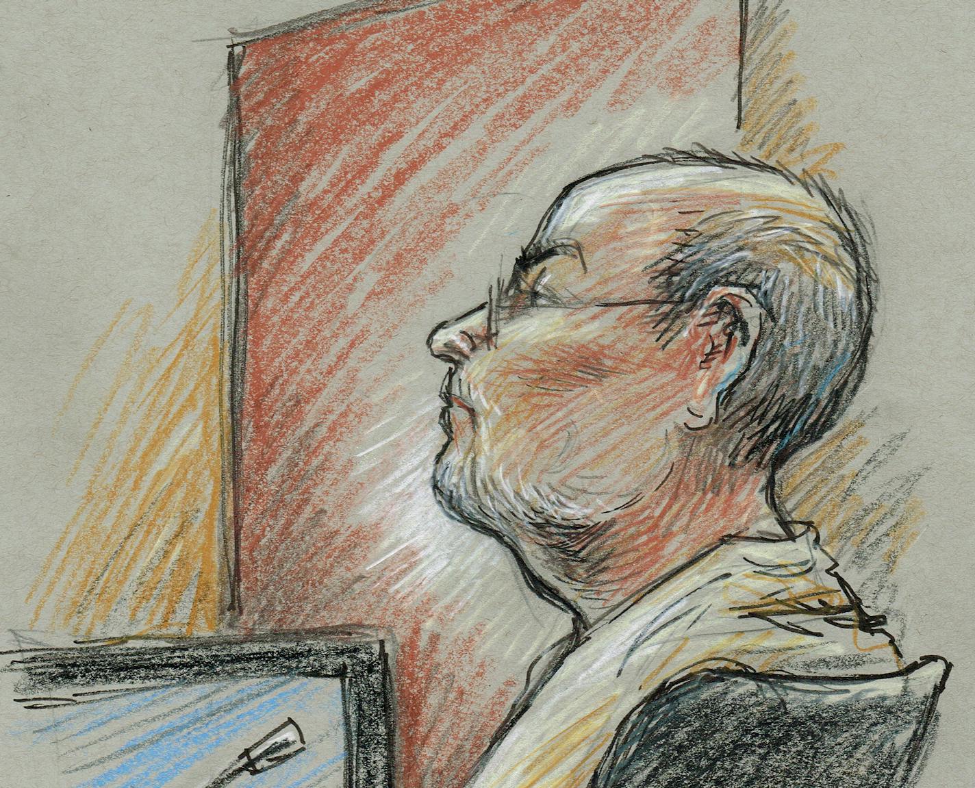 Daniel James Heinrich during his hearing in St. Paul.