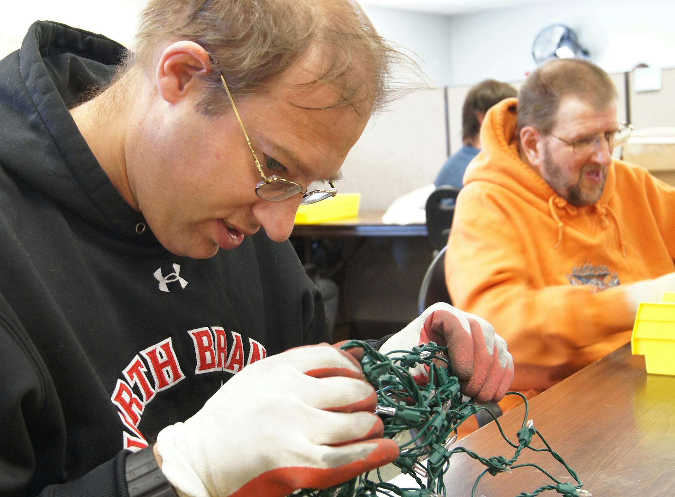 ProAct consumer John Redding. Christmas lights recycling at Eagan. Submitted photo, ProAct