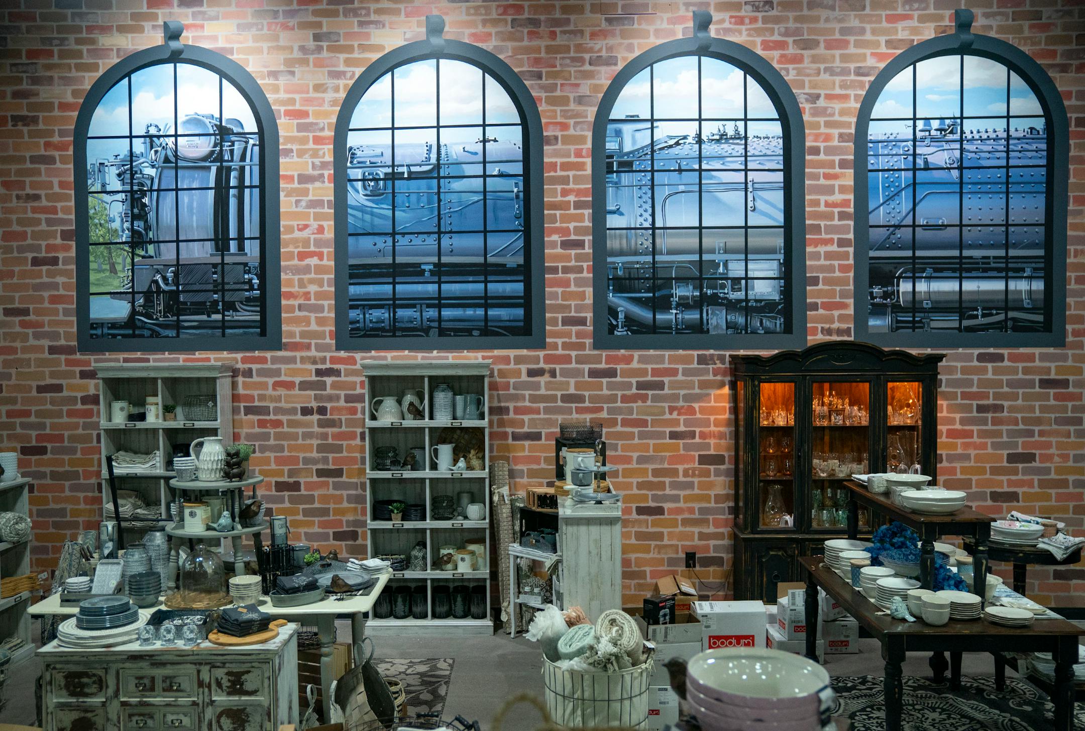 Burlington Station, a train depot themed candy shop, will open to the public in Two Harbors, Minn. on Saturday. ]