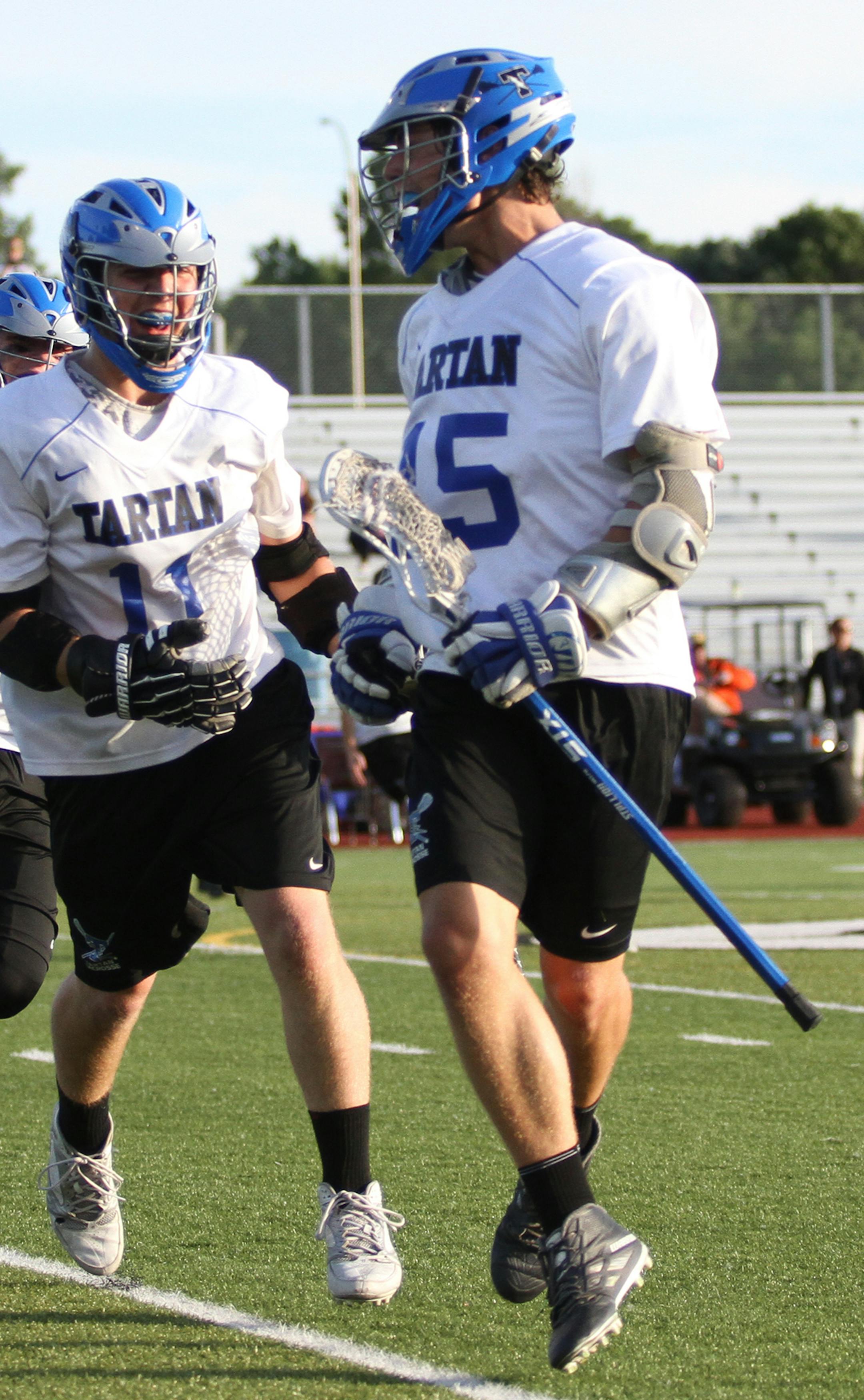 Tartan's Sam Lindahl (15). Photo by Drew Herron, SportsEngine