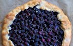 Blueberry galette.