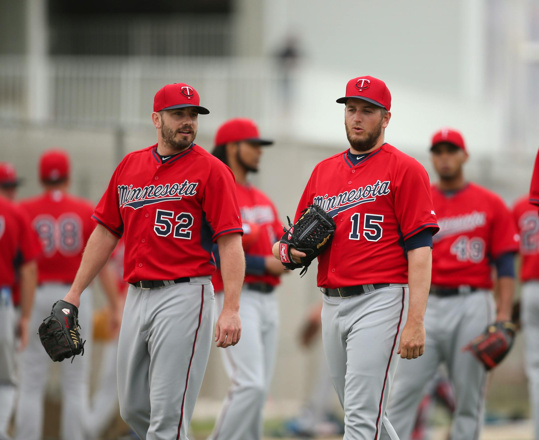 Brian Duensing (52) and Glen Perkins have been the two lefthanded mainstays of the Twins bullpen. But Perkins is the closer, and Duensing is a free agent not expected back.