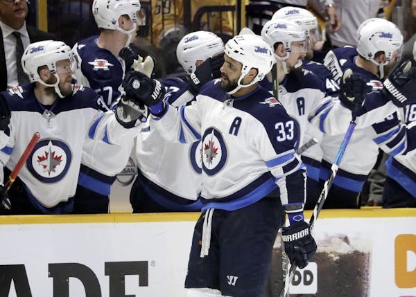 Roseau product Dustin Byfuglien of the Winnipeg Jets is one Western Conference series victory away from skating in the Stanley Cup Final.