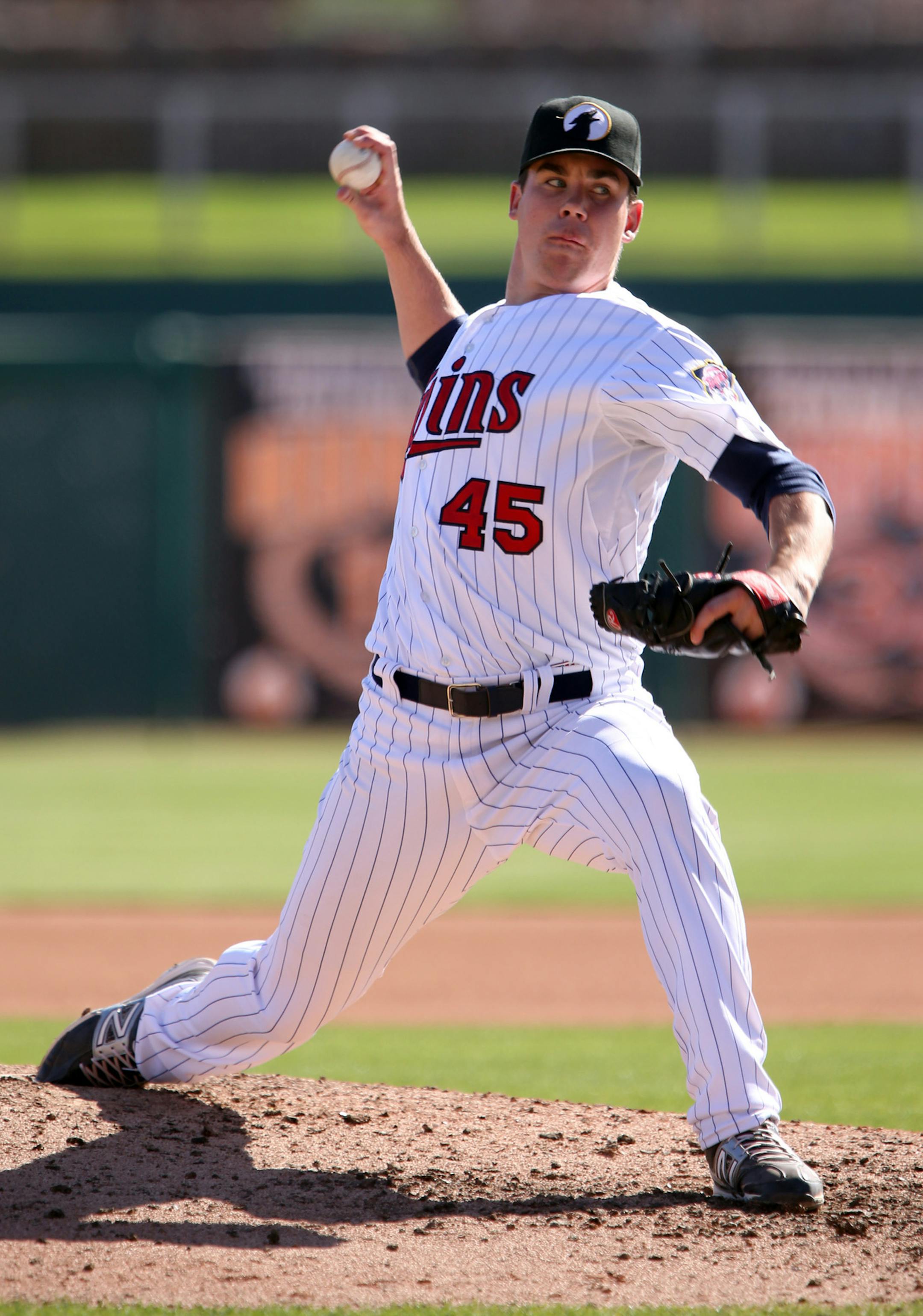 10/30/2013 - #45 - Alex Meyer - Eddie Rosario - Arizona Fall League - Glendale Desert Dogs playing at Camelback Ranch in Phoenix, AZ Photo By Dave Cruz ORG XMIT: MIN1311061049478231